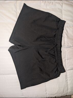 Cynthia Rowley Black Elastic-Waist Athletic Shorts
